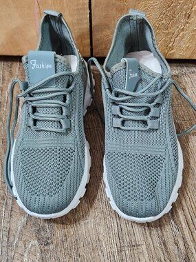Fashion  sage green sneakers  (size 39 EU )  ( US size 8)